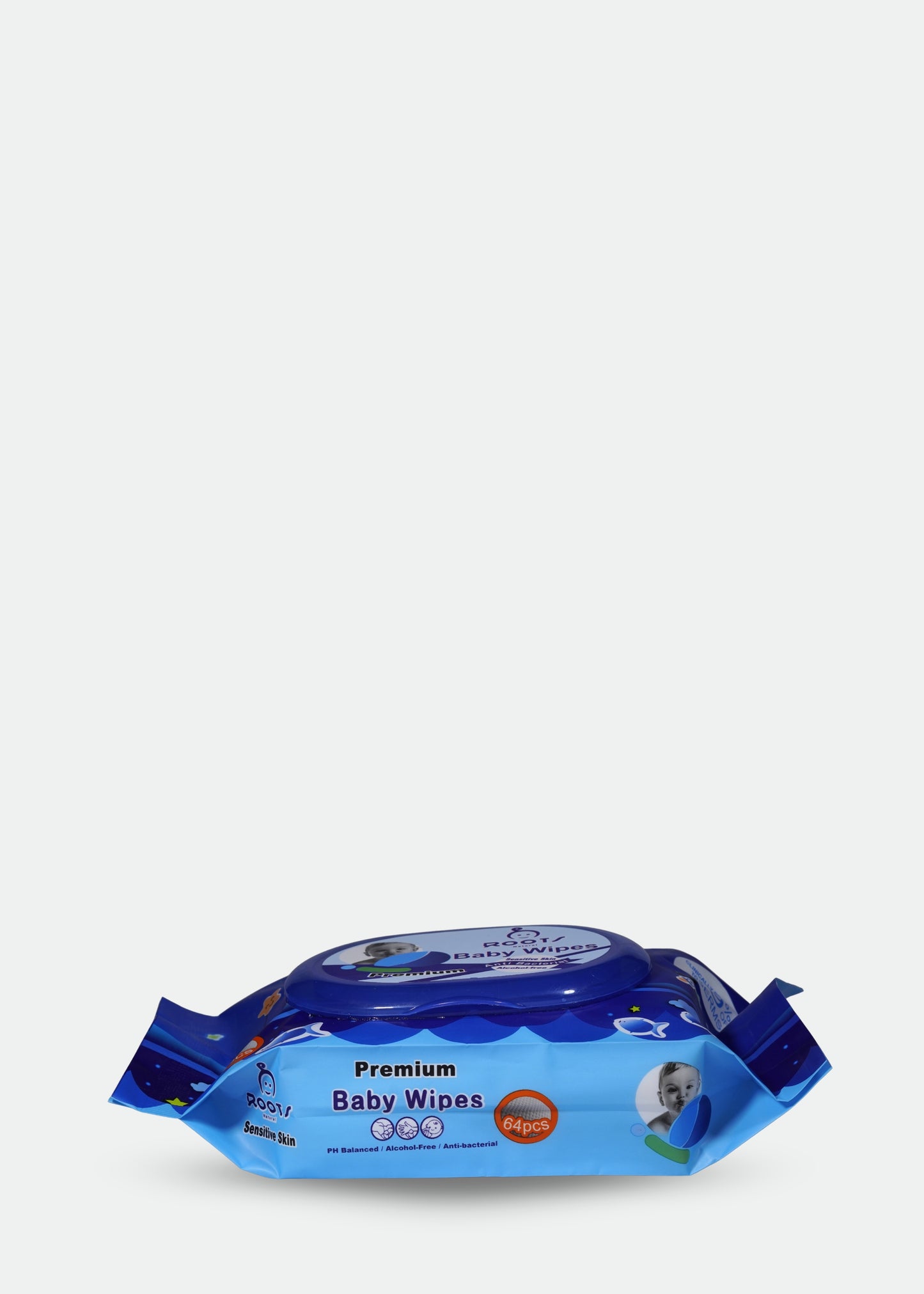 T0006-Baby Wipes Pack of 10 (64 Pieces of Wipes in One Pack)