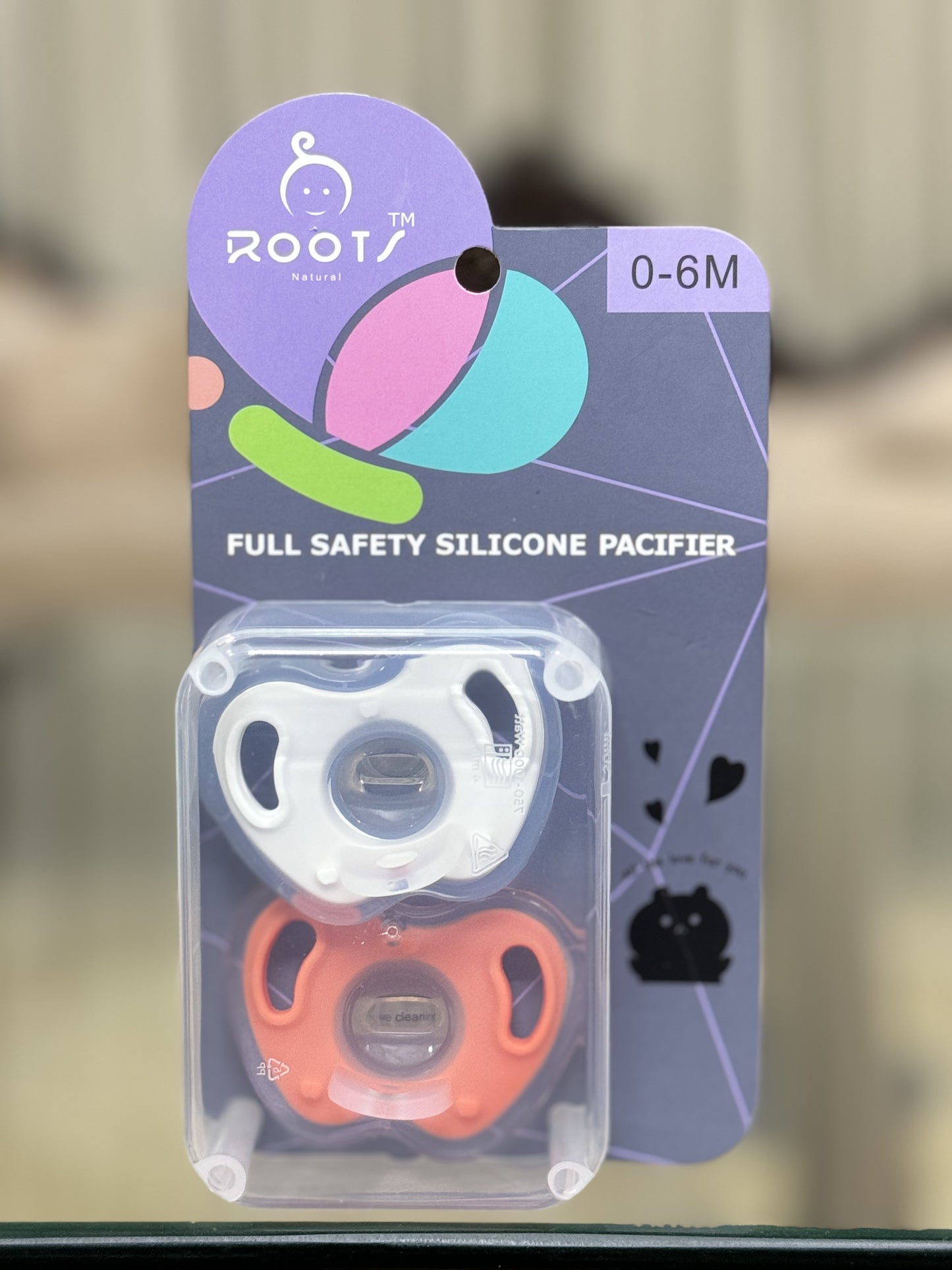 T0003 0-6 M Fully Silicone Pacifier Round Shape Nipple