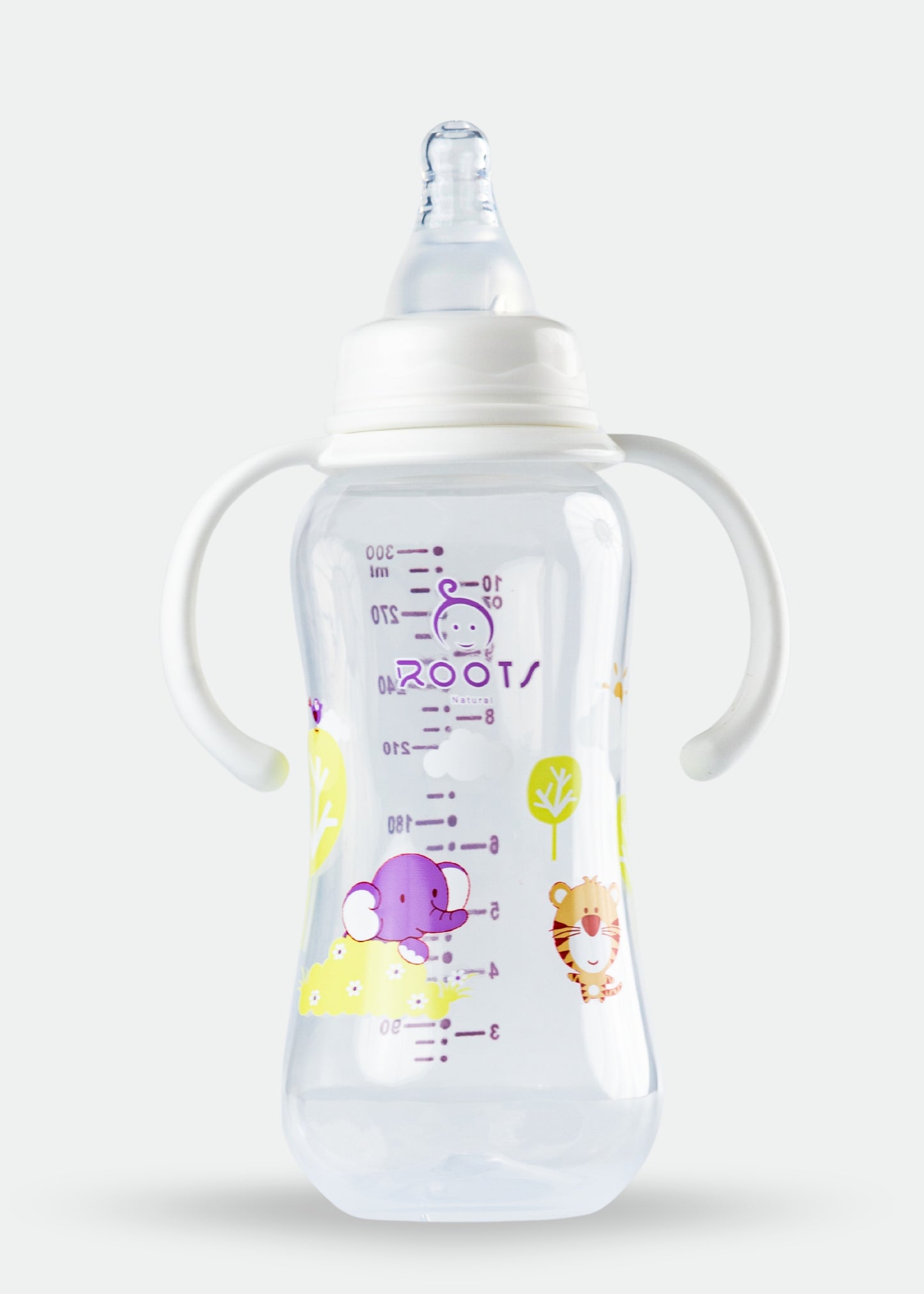 J1006-Purple Handle Baby Bottle Feeder 300ML/10 OZ