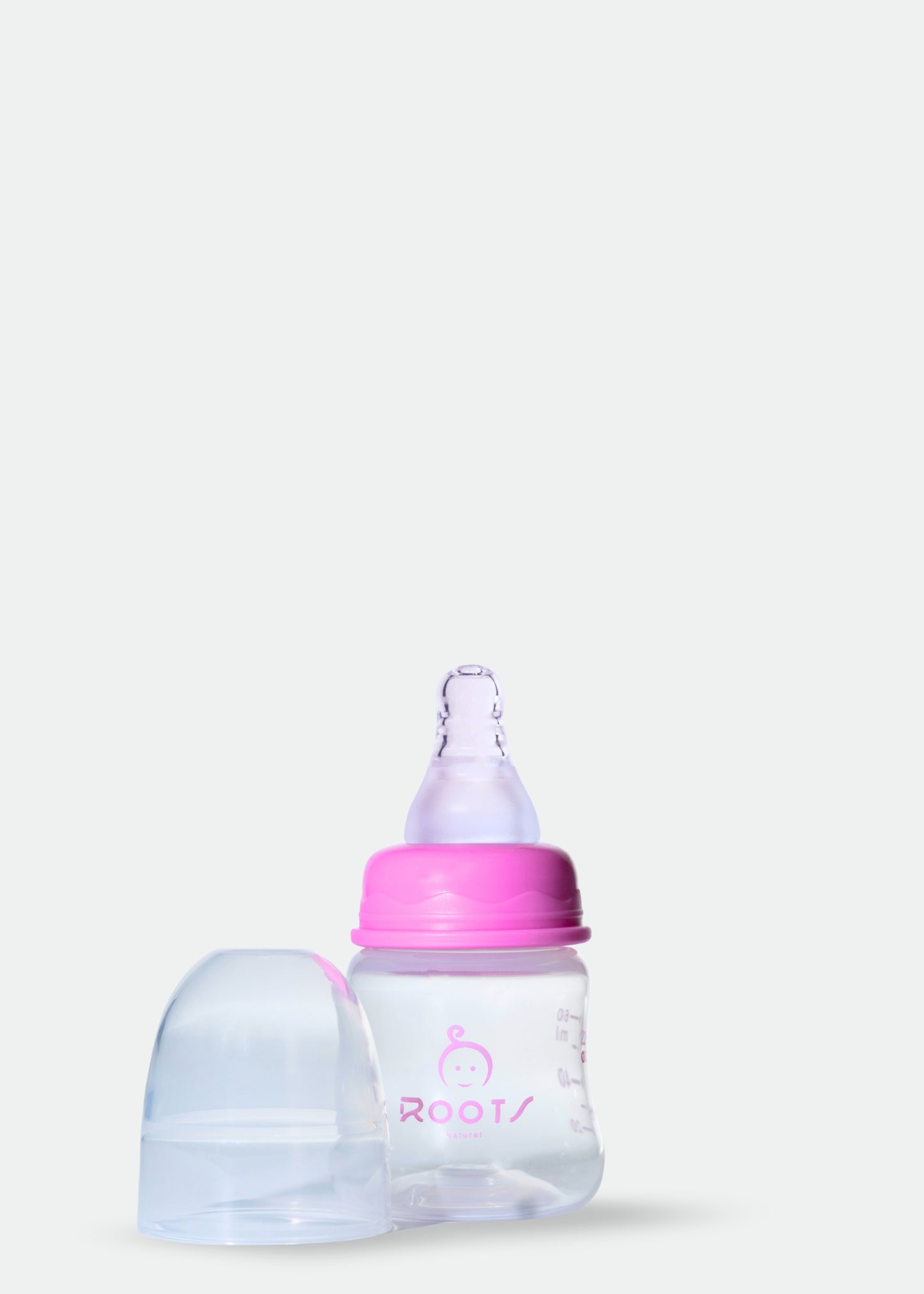J1010-Pink Baby Bottle For New Born 60ML/ 2 OZ Small Size Nipple