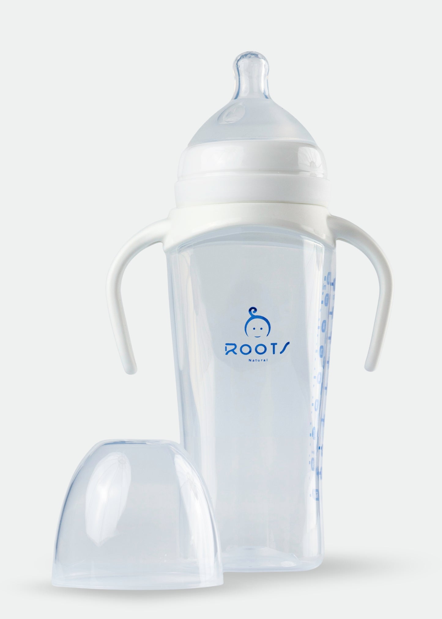 J1016-White Wide-Neck Baby Bottle 300ML/ 10 OZ