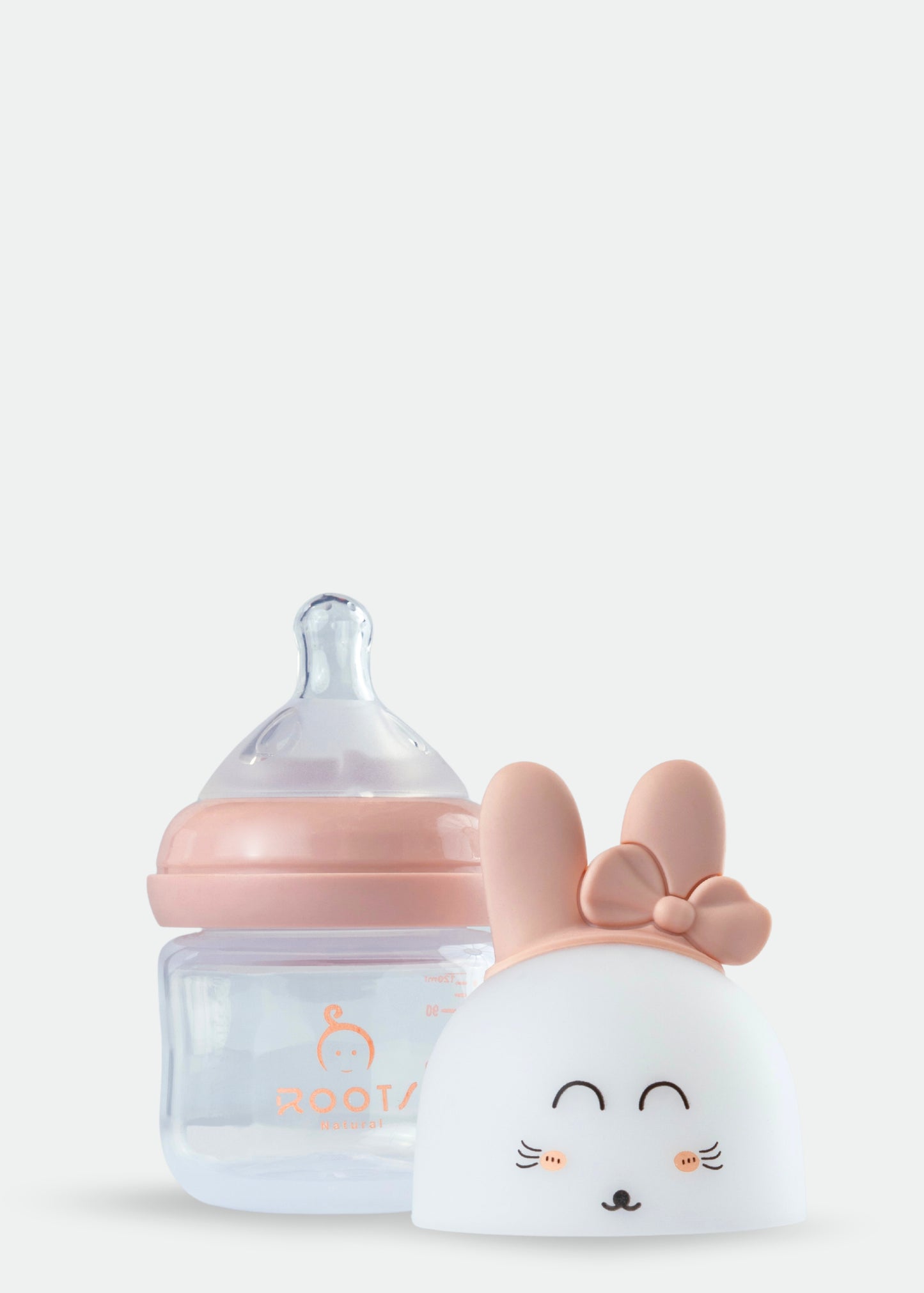 M01-Pink Bow 120ML/3 OZ WideNeck Small Size Nipple