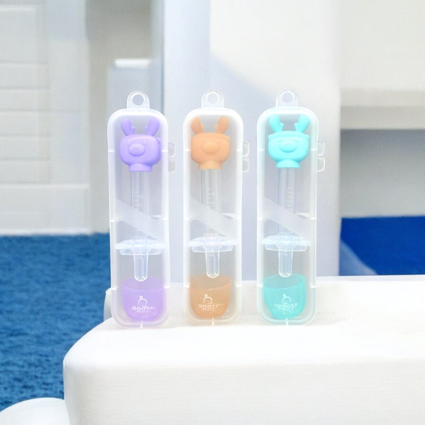 F1011-Full Silicone Deer Shape Medicine Dropper 5ML (Lilac)