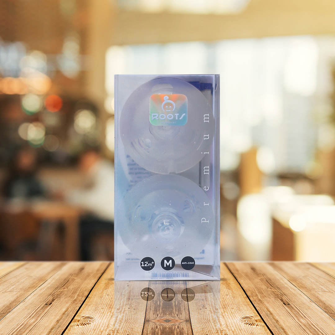 Roots Natural M00 premium nipple packaging baby safe BPA free Pakistan