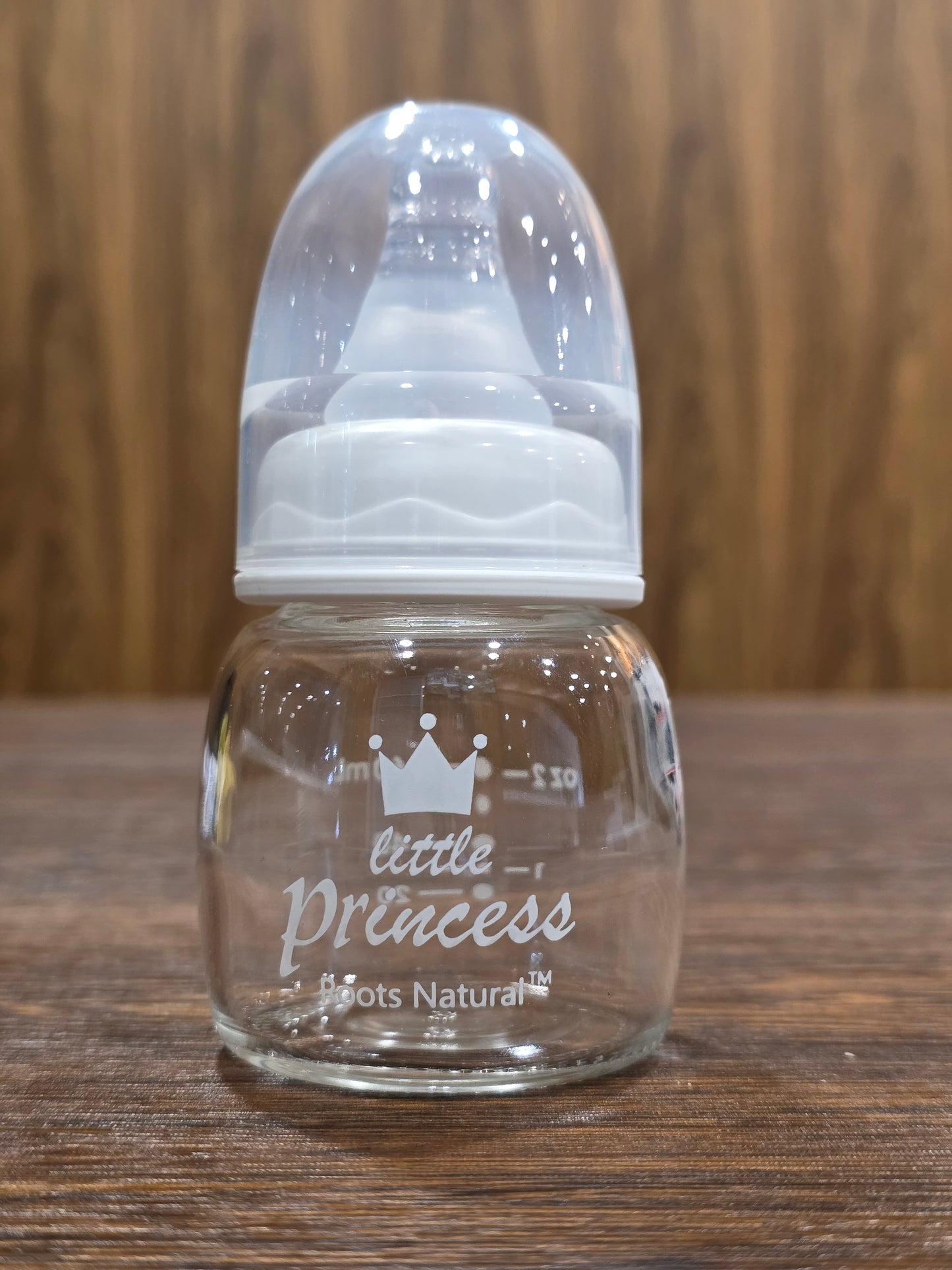 M04-Standard Neck Glass Bottle: 60ML/2 OZ with Small Nipple Size New Born