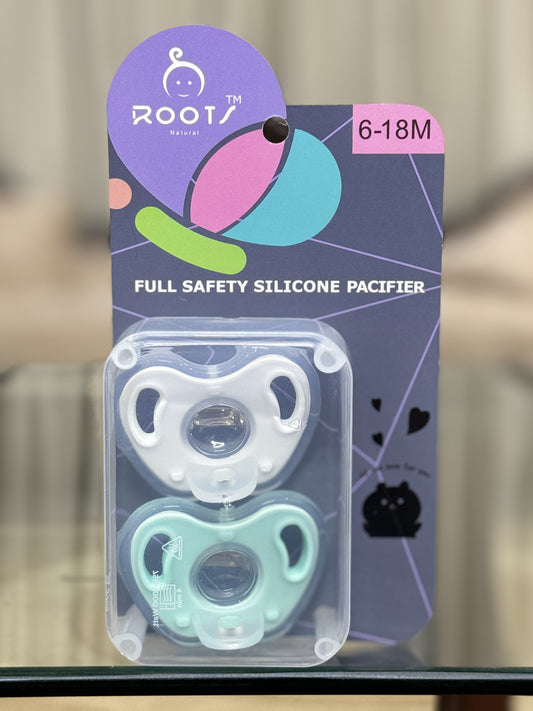 T0003 6-18 M  Fully Silicone Pacifier Round Shape Nipple