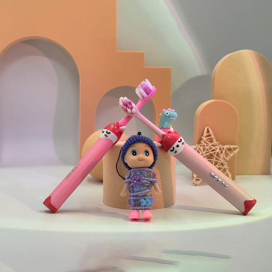 Ep006-NM: Toy with 6,000 Ultra-Soft Filaments Tooth Brush - Pink