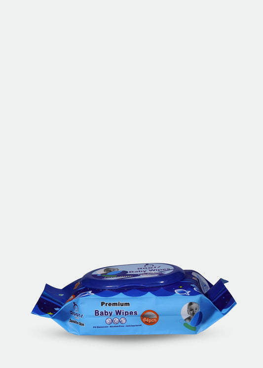T0006-Baby Wipes Pack of 10 (64 Pieces of Wipes in One Pack)