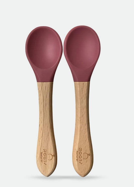 F0008-Baby Silicon Protection Spoon Pink