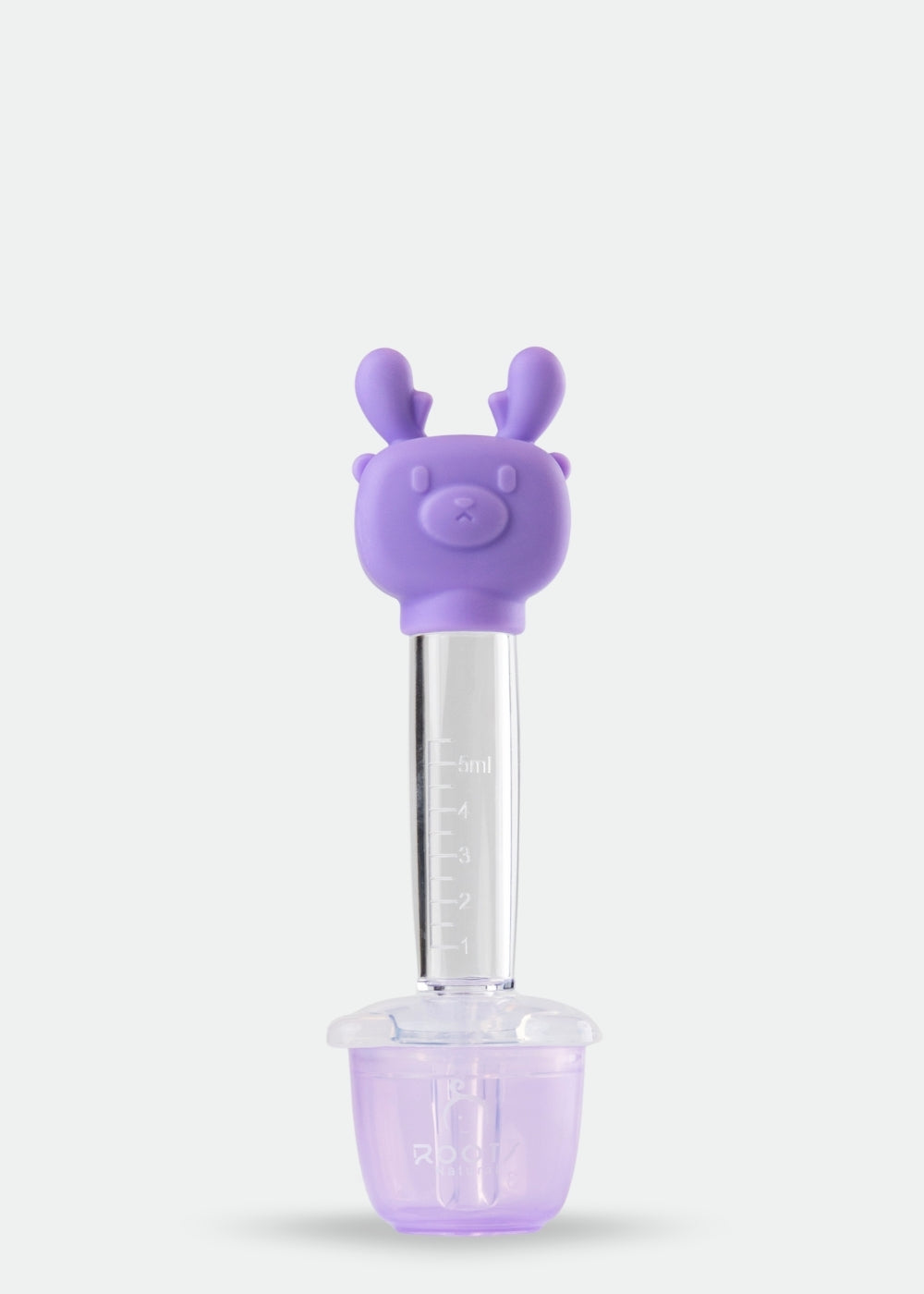 F1011-Full Silicone Deer Shape Medicine Dropper 5ML (Lilac)