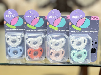 T0003 0-6 M  Fully Silicone Pacifier Round Shape Nipple