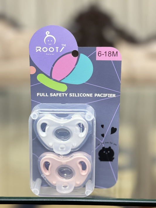 T0003 6-18 M  Fully Silicone Pacifier Round Shape Nipple