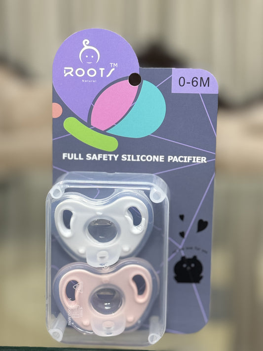 T0003 0-6 M  Fully Silicone Pacifier Round Shape Nipple