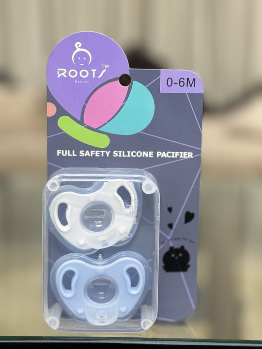 T0003 0-6 M  Fully Silicone Pacifier Round Shape Nipple
