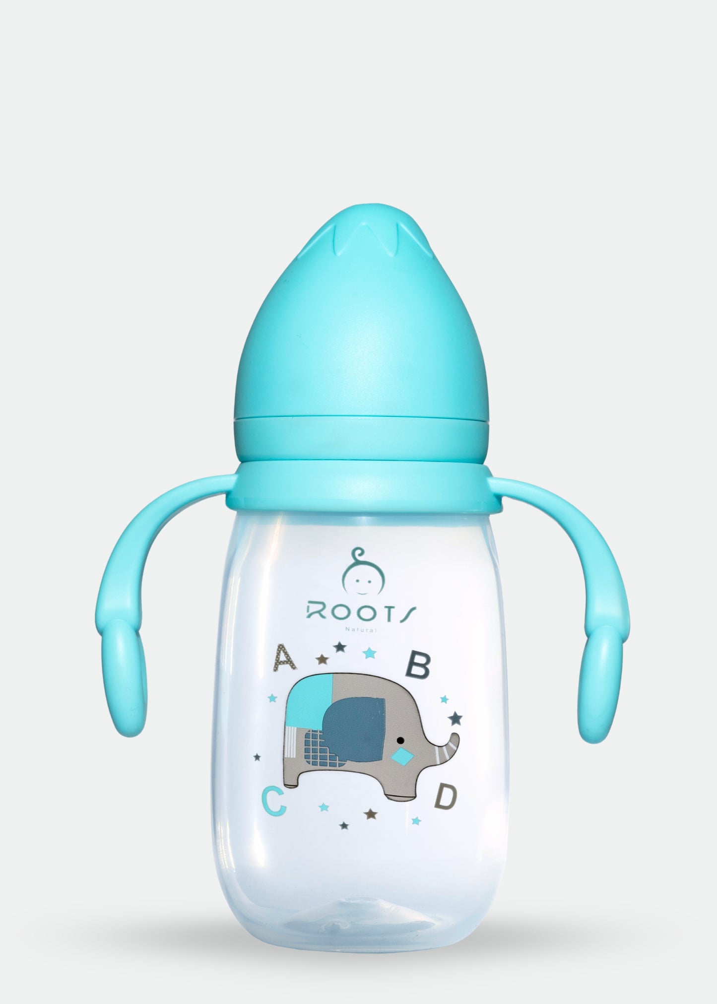 J1009-Ice Blue Wide-Neck Baby Bottle 310ML/10 OZ