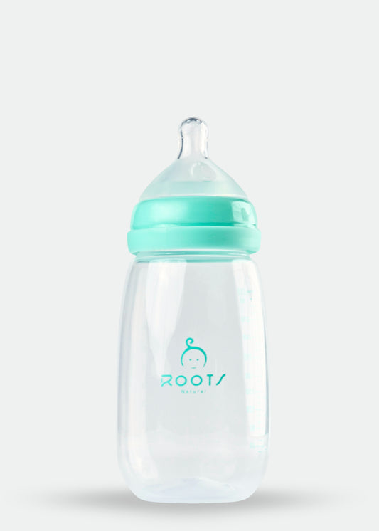 J1013-Green Wide-Neck Baby Bottle 310ML/10 OZ Large Size Nipple