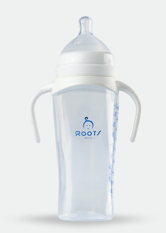 J1016-White Wide-Neck Baby Bottle 300ML/ 10 OZ