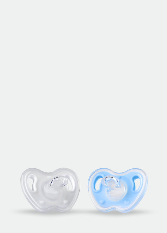 T0003 0-6 M  Fully Silicone Pacifier Round Shape Nipple