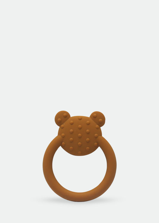 T0005-Bear Face Silicone Teether