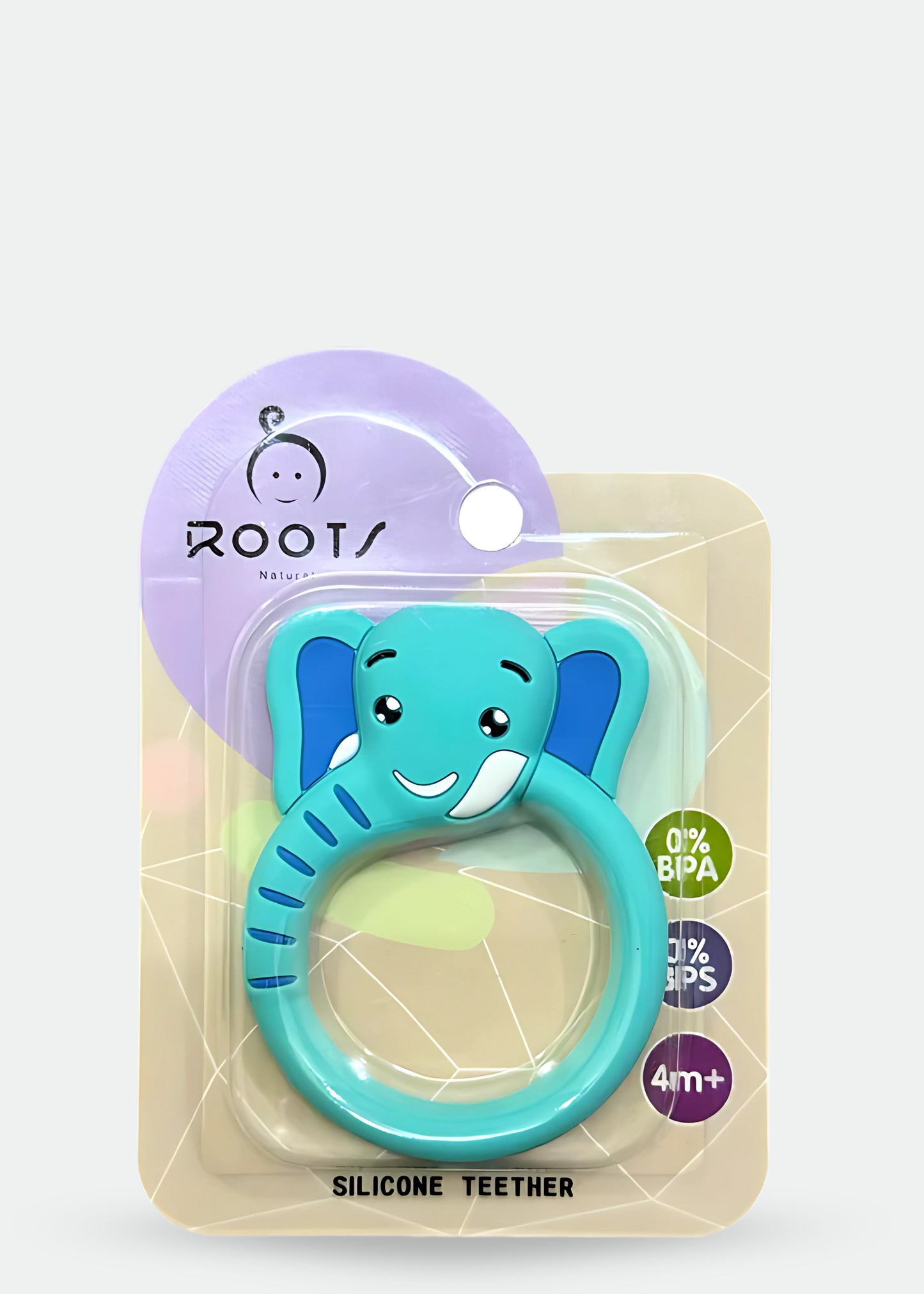 T0005-Elephant Face Silicone Teether