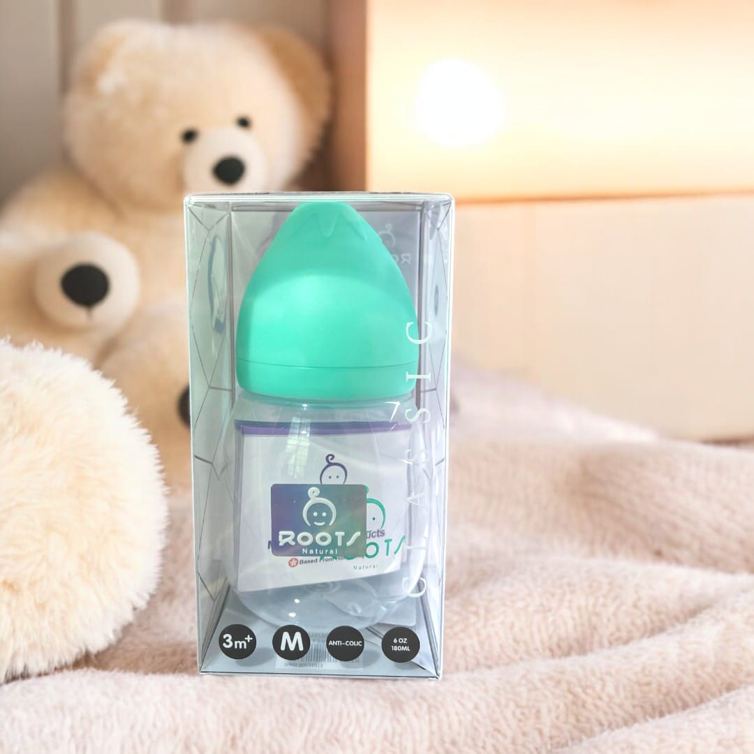 J1012-Green Wide-Neck 180ML/6 OZ Medium Size Nipple