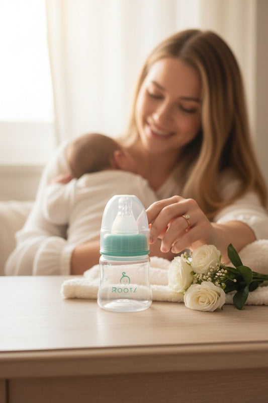 J1010-Green Baby Bottle For New Born 60ML/2 OZ Small Size Nipple