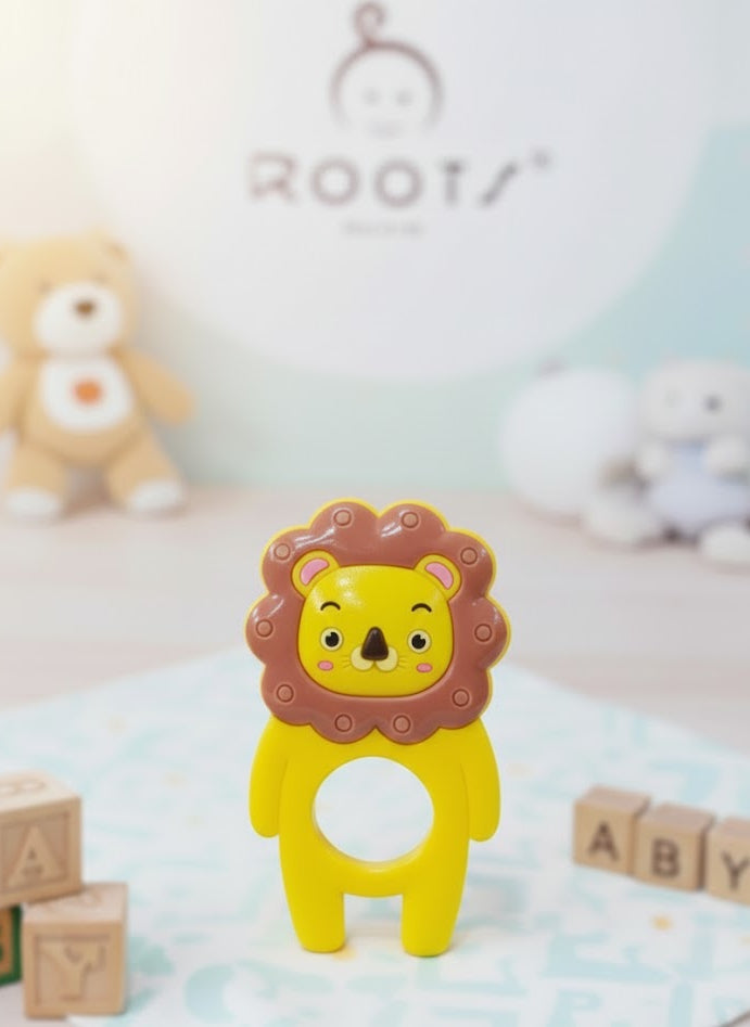 T0005-Lion Face Silicone Teether