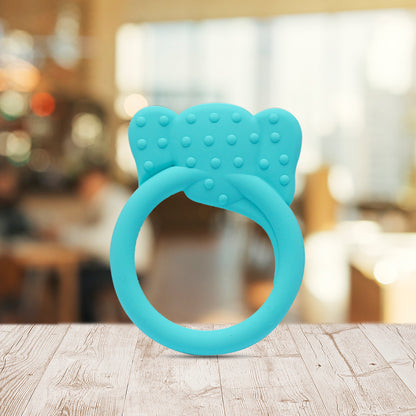 T0005-Elephant Face Silicone Teether